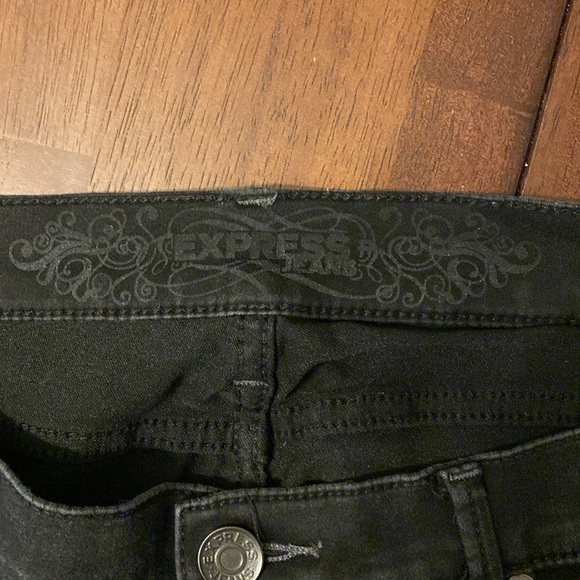 Express black jeans Skyscraper Stella Regular Fit Low Rise stretchy material - Picture 6 of 8